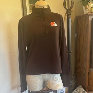 Brown Quarter-Zip Pullover